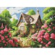 Алмазна мозаїка "Затишний будиночок" AMO8141, 30x40 см