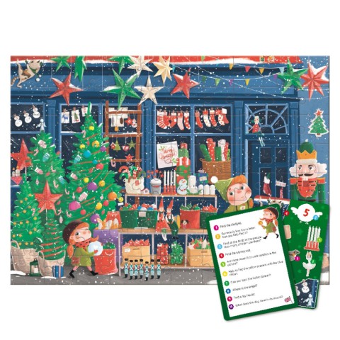 Дитячий пазл Шукай та знаходь "Зимові свята" DoDo Toys 300663, 80 елементів