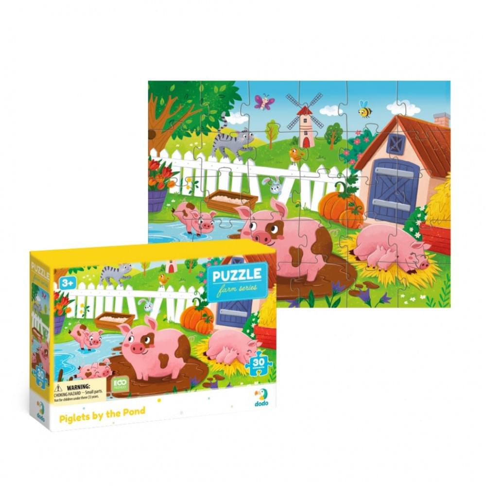 Дитячий пазл "Поросята біля ставка" DoDo Toys 300682, 30 елементів