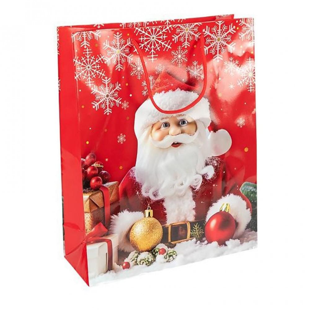 Пакет подарунковий "Новий Рік" 2565-2-1 розмір 26х32х10 см