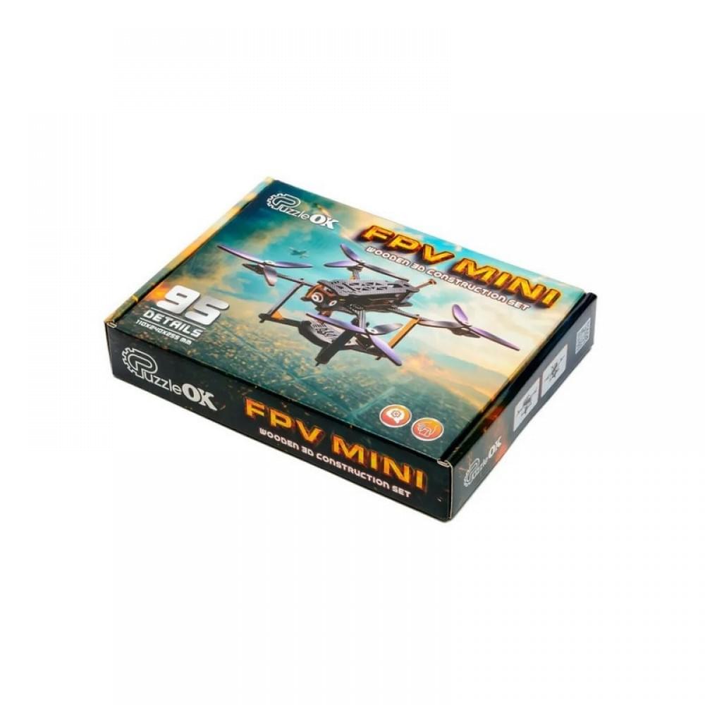 Дерев'яний 3D конструктор "FPV Mini" Puz-00953, 95 деталей