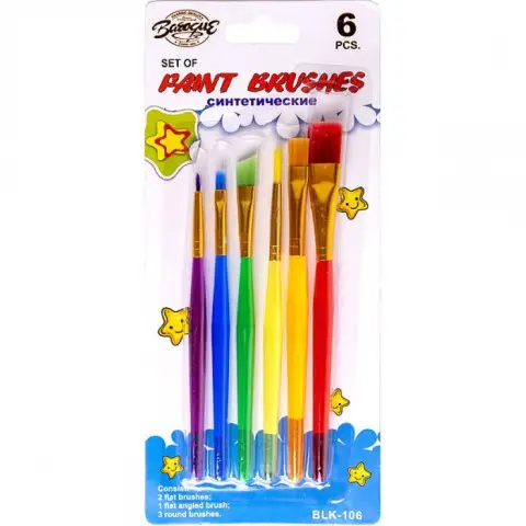 Набор кисточек 6шт BLK-106/24-3