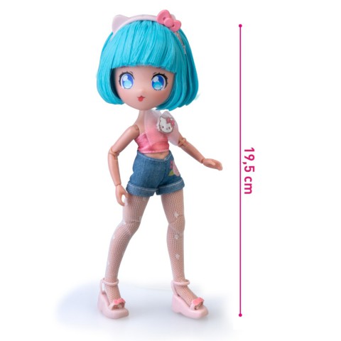 Дитяча лялька "Красуня Пінк на скутері" 4SF Manga Dolls HKTF3000 серії "Hello Kitty"