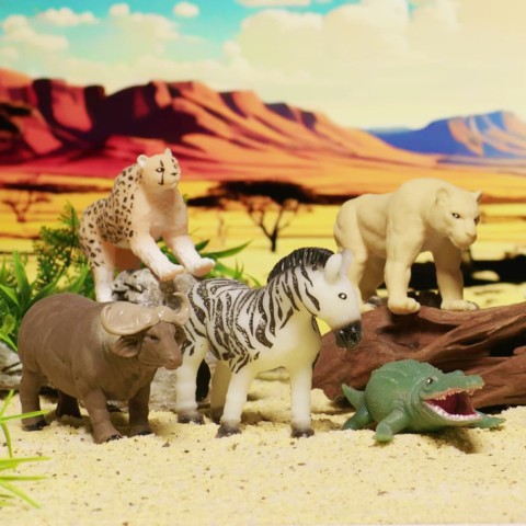 Стретч-іграшка сюрприз "Вартові савани" #sbabam 101/CN24 у вигляді тварини