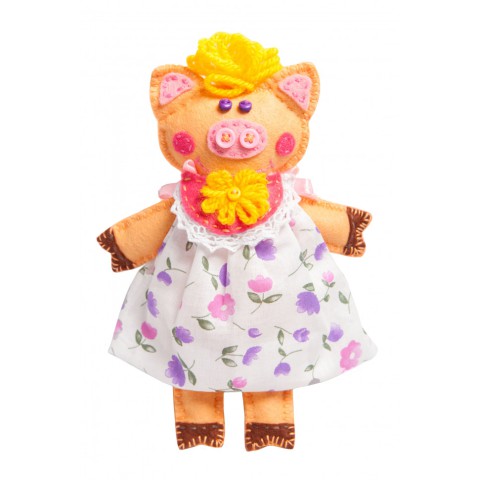 Дитячий набір для творчості "Хрюша" MI-004 шиття м'якої іграшки