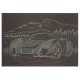 Гравюра А5 "Спорткар-1" ГрА5з-6 економ варіант у пакеті 21 х 14,8 см