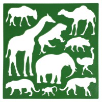 Трафарет дитячий "Тварини дикі" AS-0256, К-9068м