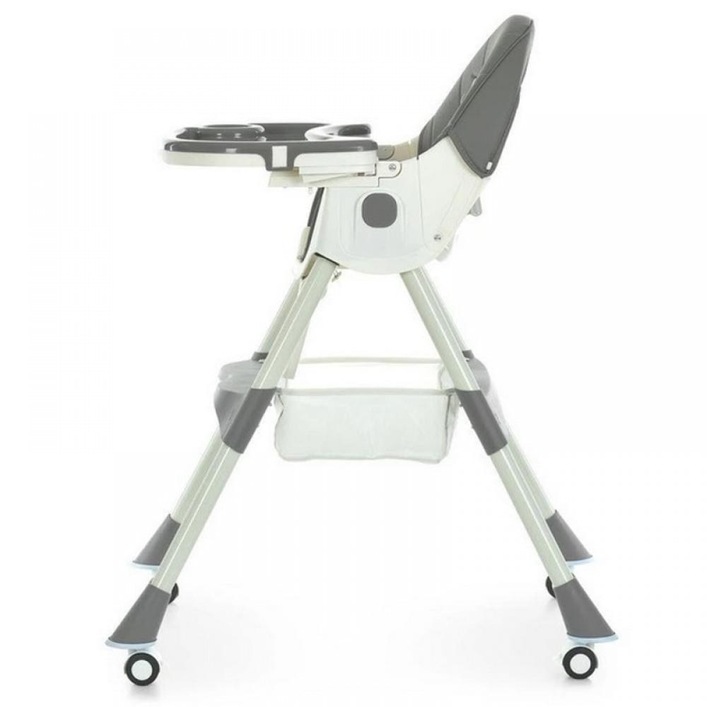 Стільчик для годування M 6302 Gray складний, 5-ти точкові ремені