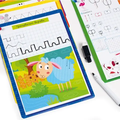 Картки з маркером "Готуємось до школи: Абетка" VT5010-21 Укр