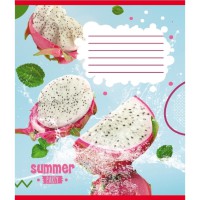 Зошит учнівський "Фрукти у воді" 024-550016K-2 в клітинку, 24 аркуші