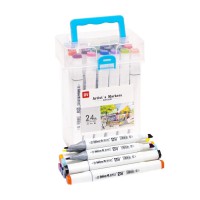 Набір скетч-маркерів 820-24 у пластиковому боксі, 24 кольори