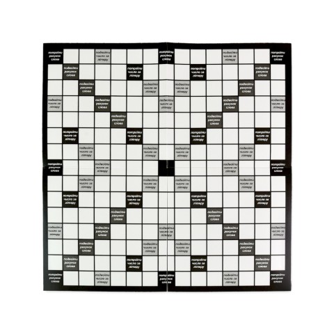 Настільна гра "Ерудит чорно-білий" 30640 ігрове поле, набір букв