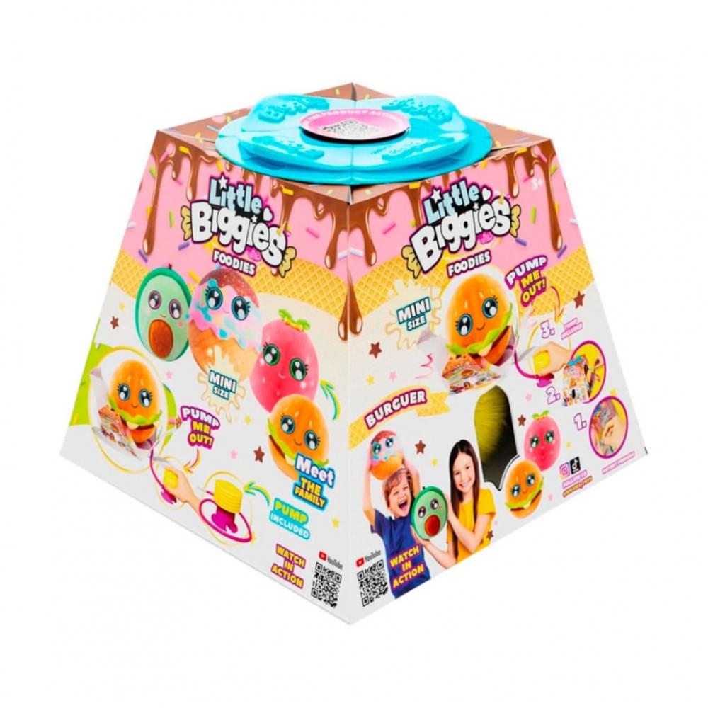 Ігровий набір серії "Little Foodies" W2 - Бургер Biggies BIG002-BU надувна іграшка, насос 22 см
