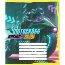 Зошит учнівський "Мотокрос" 012-500103K-3 в клітинку, 12 аркушів (959050)