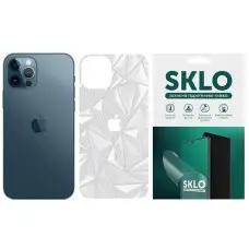 Защитная гидрогелевая пленка SKLO Back (тил+лого) Transp. для Apple iPhone 12 mini (5.4") Прозорий / Diamonds