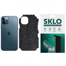 Защитная гидрогелевая пленка SKLO Back (тыл+грани без углов) Snake для Apple iPhone 14 Pro (6.1") Черный