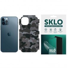 Захисна плівка SKLO Back (тил+грани без углов) Camo для Apple iPhone 14 Plus (6.7") Сірий / Army Gray