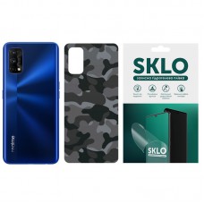 Захисна плівка SKLO Back (тил) Camo для Realme 8 Сірий / Army Gray