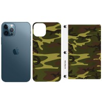 Захисна плівка SKLO Back (тил+грани) Camo для Apple iPhone 13 Pro (6.1") Коричневий / Army Brown