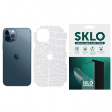 Защитная гидрогелевая пленка SKLO Back (тыл+грани без углов+лого) Transp. для Apple iPhone 11 Pro (5.8") Прозорий / Croco