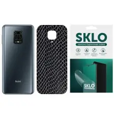 Защитная гидрогелевая пленка SKLO Back (тыл)Snake для Xiaomi Poco X2 Черный
