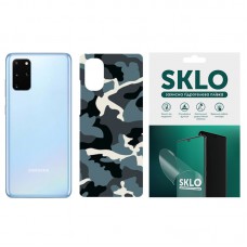 Захисна плівка SKLO Back (тил) Camo для Samsung Galaxy C7 Pro Блакитний / Army Blue