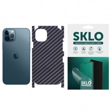 Захисна плівка SKLO Back (тил+грани) Carbon для Apple iPhone 5/5S/SE Чорний