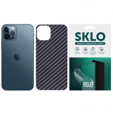 Захисна плівка SKLO Back (тил) Carbon для Apple iPhone 11 Pro Max (6.5") Чорний