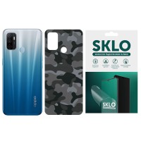 Захисна плівка SKLO Back (тил) Camo для Oppo Reno 4 5G Сірий / Army Gray