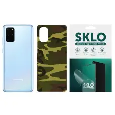 Защитная гидрогелевая пленка SKLO Back (тыл)Camo для Samsung Galaxy A70 (A705F) Коричневый / Army Brown