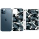 Захисна плівка SKLO Back (тил+грани) Camo для Apple iPhone XS Max (6.5") Блакитний / Army Blue