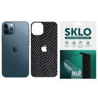 Захисна плівка SKLO Back (тил+лого) Snake для Apple iPhone X (5.8") Чорний