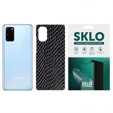 Защитная гидрогелевая пленка SKLO Back (тыл)Snake для Samsung Galaxy A03s Черный Черный