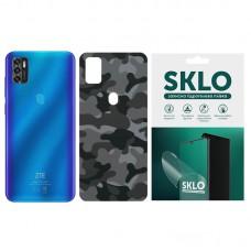 Захисна плівка SKLO Back (тил) Camo для ZTE Blade L5 Сірий / Army Gray