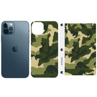 Захисна плівка SKLO Back (тил+грани) Camo для Apple iPhone XS Max (6.5") Зелений / Army Green