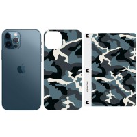 Захисна плівка SKLO Back (тил+грани) Camo для Apple iPhone 14 Plus (6.7") Блакитний / Army Blue