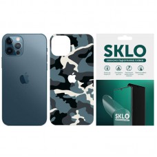 Захисна плівка SKLO Back (тил+лого) Camo для Apple iPhone 11 Pro (5.8") Блакитний / Army Blue