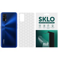 Захисна плівка SKLO Back (тил) Transp. для Realme C20 Прозорий / Соты