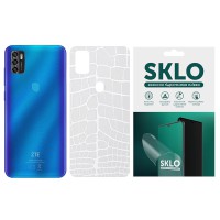 Захисна плівка SKLO Back (тил) Transp. для ZTE Blade 20 Smart Прозорий / Croco