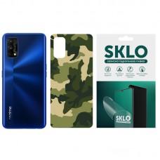 Захисна плівка SKLO Back (тил) Camo для Realme C3 (dual camera) Зелений / Army Green