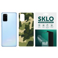 Захисна плівка SKLO Back (тил) Camo для Samsung Galaxy C9 Pro Зелений / Army Green