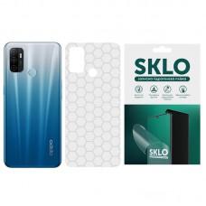 Захисна плівка SKLO Back (тил) Transp. для Oppo Reno 4 Прозорий / Соты