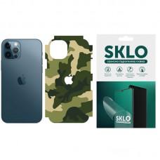 Захисна плівка SKLO Back (тил+грани без углов+лого) Camo для Apple iPhone XR (6.1") Зелений / Army Green