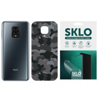 Захисна плівка SKLO Back (тил) Camo для Xiaomi Redmi 9C Сірий / Army Gray