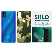 Захисна плівка SKLO Back (тил) Camo для ZTE Axon 10 Pro Зелений / Army Green