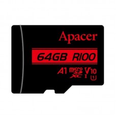 Карта памяти Apacer microSDXC (UHS-1) 64Gb class 10 V10 A1 R100MB/s (без адаптера)