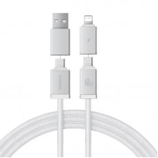 Дата кабель Baseus Versatile Two-for-Two USB/Type-C to Type-C/Lightning 60W (2m) (P10383000)