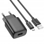 СЗУ Hoco C134A Solid 1USB-A 12W + MicroUSB