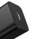 МЗП Baseus Super Si Quick Charger 1C 20W + кабель Type-C to Lightning (TZCCSUP-B) Чорний