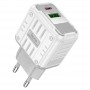 МЗП Hoco C135A Rock PD20W+QC3.0 (1USB-A/1USB-C) White